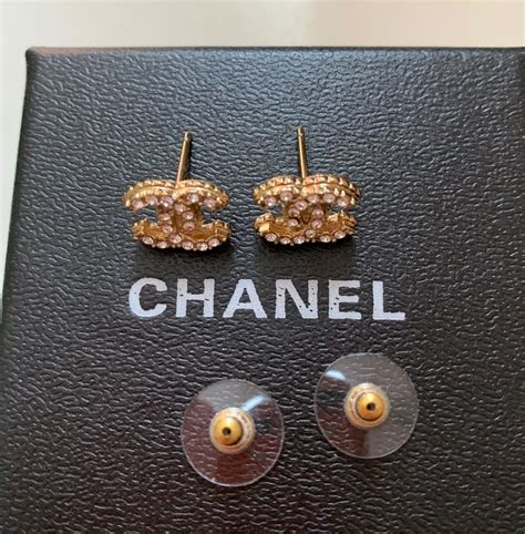 chanel colorful earrings|authentic chanel stud earrings.